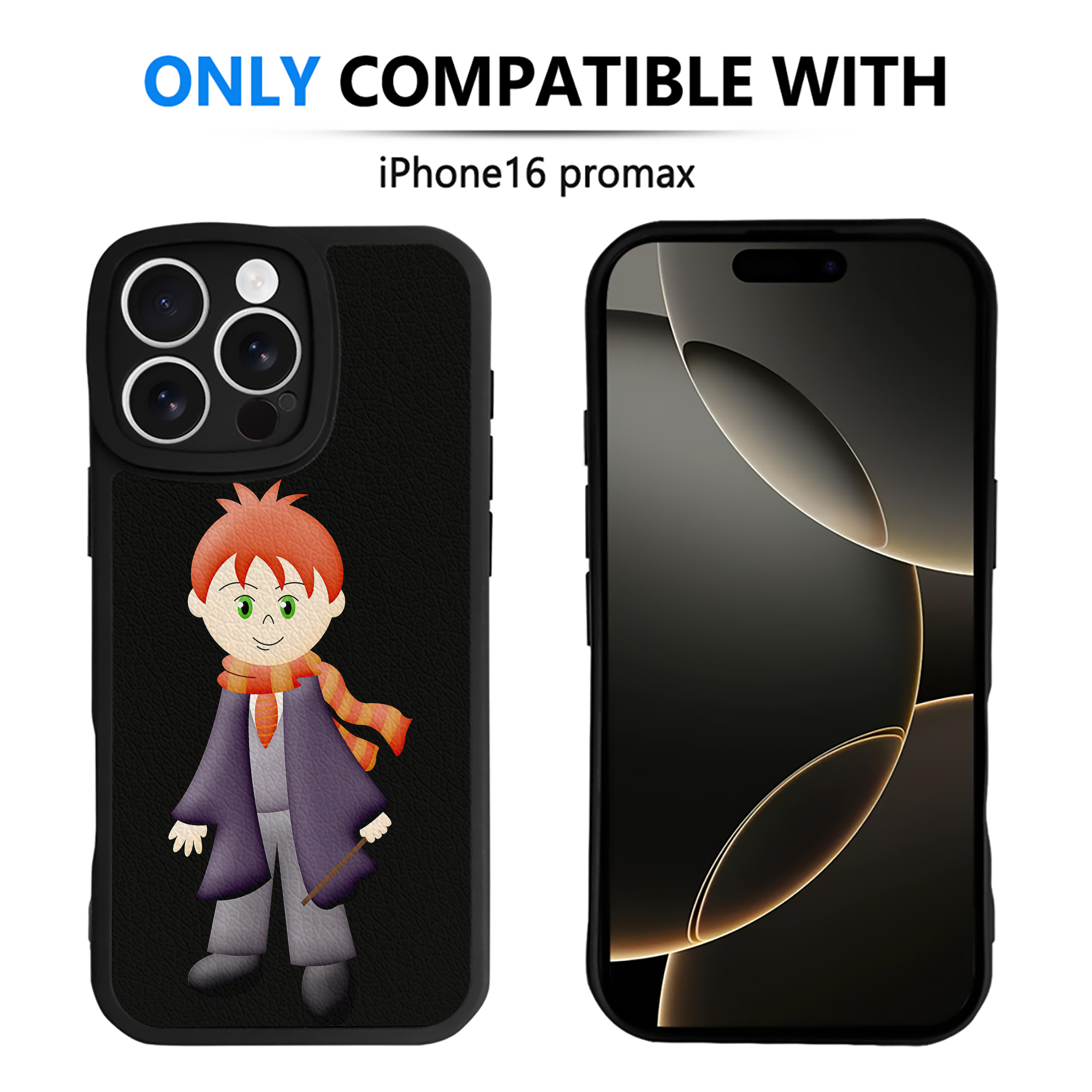 （画像用） Harry Potter ハリー・ポッターシリーズ 【iPhone 16シリーズ対応】シリコンスマホケース（レザー調） 材質：シリコン